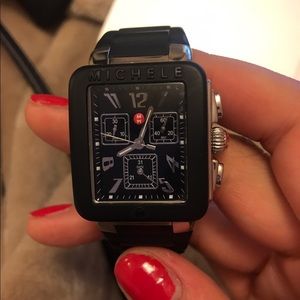 Michele black/silver Jelly Bean Park Watch